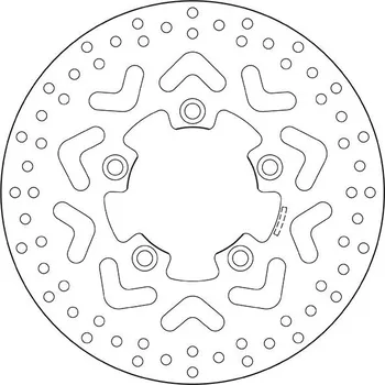 Brzdový kotouč Brzdový kotouč BREMBO 68B407B2 fix KYMCO Agility 50 City 4T (R16) 2008-2016