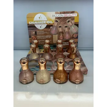 Rozjasňovač KYDA Tekutý rozjasňovač shimmer třpytky na obličej a tělo 2 kusy 2x40 ml