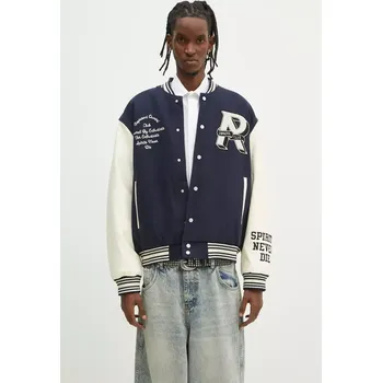 Pánské oblečení Vlněná bomber bunda Represent Owners Club Varsity Jacket, XXL, námořnická modř, 59X