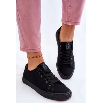 Dámské tenisky Dámské klasické tenisky Eleya - ČERNÉ 41 Barva: Černá, Velikost: 41