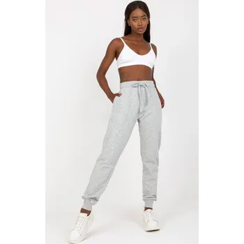 Světle šedé stylové tepláky B-005.04X-grey Velikost: M