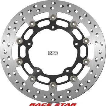 Brzda pro motocykl NG přední brzdový kotouč RACE STAR PREMIUM YAMAHA MT-10 '16-'22, R1/R6 '16-'22 (320X132X6MM) (5X8,25MM) (ALU střed)