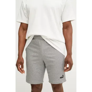 Pánské kraťasy Kraťasy Puma Essential Logo pánské, šedá barva, melanžové, 682594 90X, vel. M