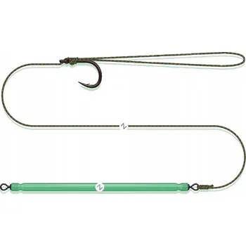 Rybářský háček MADCAT Sumcový návazec Bungee Pellet Rig 55cm 0.80mm Háček #1/0