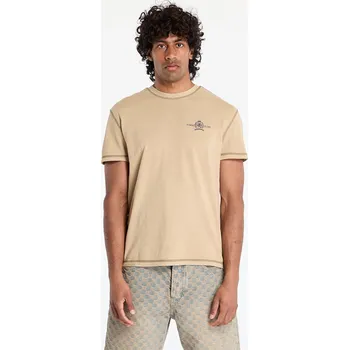 Pánské tričko Tričko Tommy Jeans Regular Small Tonal Tee Beige M