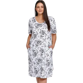 Dámská noční košile Bavlněná noční košile Gwen květovaná XL