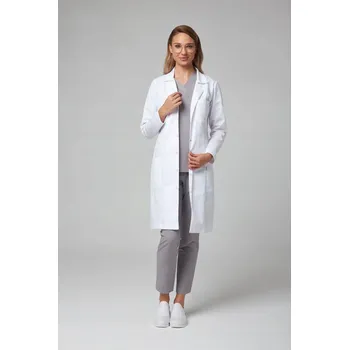 Kuchyňská zástěra Zástěra lékařský plášť Medix - bílá barva M