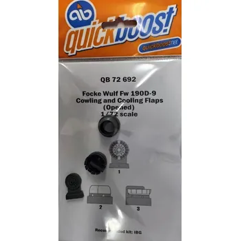 Plastikový model Quickboost 1/72 Fw 190D-9 cowling&cooling flaps opened (IBG)