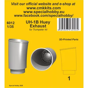 Plastikový model CMK 1/35 UH-1B Huey Exhaust (TRUMP)