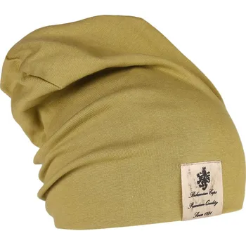 Čepice Bavlněná čepice Pastels DOUBLE - vzor 46 - olivová 46 - 48