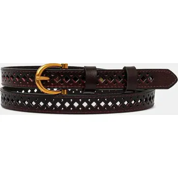 Opasek Kožený pásek Answear.LAB dámský, červená barva 1298.CMS 33X, vel. ONE SIZE