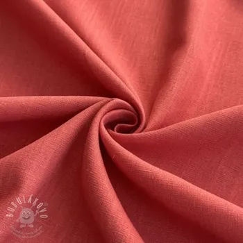 Viskóza se lnem PREMIUM dark coral