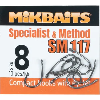Mikbaits Háčky Specialits & Method SM 117 Hook 10 ks 8