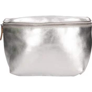 Ledvinka Dámská kožená ledvinka Lagen 2767 - stříbrná