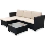 Texim Amy souprava 2 + 1 černá/ béžová