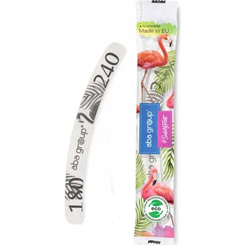 Pilník na nehty Aba Group Slim Plameňák banán 180/240