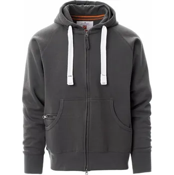 Pánská mikina Payperwear Mikina Dallas+ s rafinovanou malou kapsičkou na zip Barva: šedá ocelová, Velikost: M