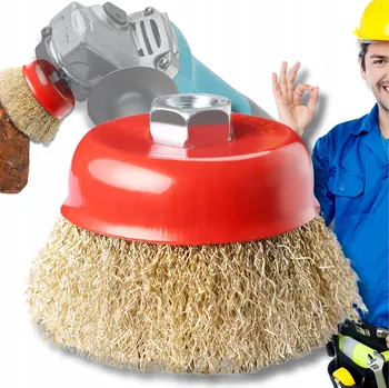 Drátěný kartáč KOTOUČOVÝ DRÁTĚNÝ KARTÁČ ZAPLETENÝ M14 75mm DO ÚHLOVÉ BRUSKY