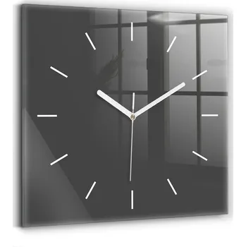 Hodiny Nástěnné hodiny Wallfluent černé 30 cm