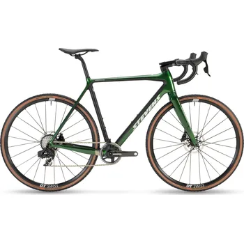 Silniční kolo Silniční kolo STEVENS Super Prestige Force eTap AXS Forest Green Black Velikost rámu: 50cm