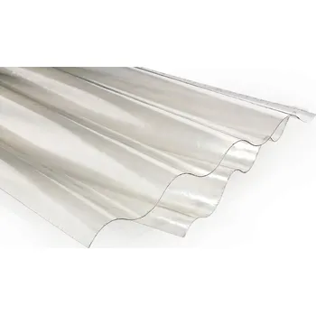 Polykarbonátová deska Multiplast Vlnité sklolaminátové desky VETROPLAST , tl. 1mm, čirá vlna (2 x 17m)