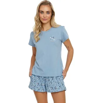 Dámské noční prádlo Dámské pyžamo Stay positive světle modré XL