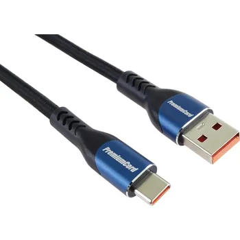Kabel do PC PREMIUMCORD Kabel USB-C na USB 2.0, Nabíjecí, 5A, 1.5m