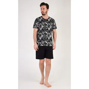 Pánské pyžamo Pánské pyžamo šortky Albert - černá - XXL