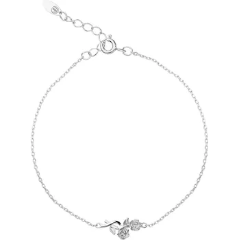 Náramek Stříbrný náramek - růže - AP531-1849