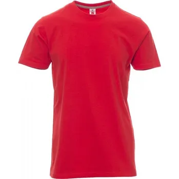 Pánské tričko Payperwear Precizně ušité pevné bavlněné triko Sunrise 190 g/m Barva: červená klasická, Velikost: M