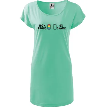Dámské tričko DOBRÝ TRIKO Dámské tričko/šaty 100% proud Velikost: XS, Barva: Mátová