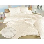 Luxusní damaškové povlečení Rokoko natur 70x90, 140x200