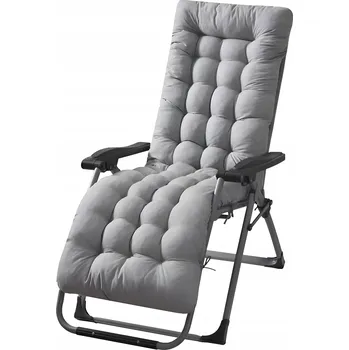 Polštář Polštář na zahradní lehátko Aptel šedý 165x50x4 cm