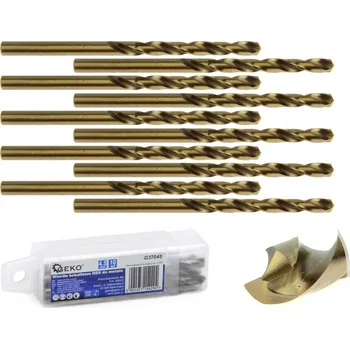 Vrták Kobaltový vrták do kovu HSS-Co, DIN 338, 4,5mm, 10ks GEKO G37045