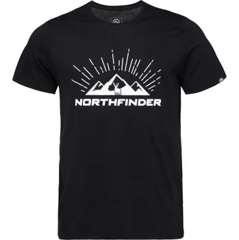 Pánské tričko Pánské tričko Northfinder BLAZH S Černá, Bílá
