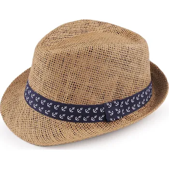 Klobouk Dětský letní klobouk / slamák Varianta: 13 (56 cm) hnědá přírodní, Balení: 1 ks