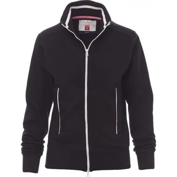 Dámská mikina Payperwear Dámská vypasovaná mikina Melbourne s celozipem Barva: černá - bílá, Velikost: XS