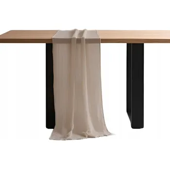 ubrus BĚHOUN NA STŮL LAVICI KONFERENČNÍ STOLEK BANKETOVÝ KUCHYŇSKÝ 90×340cm karamelový