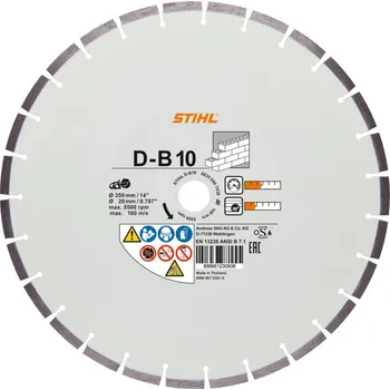 Okružní pila STIHL Diamantový rozbrušovací kotouč, D-B10 průměr: 300mm/12"