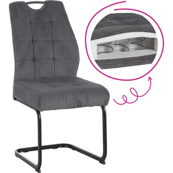 Jídelní židle Jídelní židle, šedá/černá, KELMA