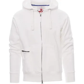Pánská mikina Payperwear Mikina Dallas+ s rafinovanou malou kapsičkou na zip Barva: Bílá, Velikost: XXL