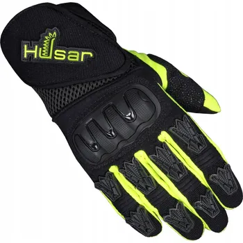Moto rukavice HUSAR MX1 FLUO TEXTILNÍ MOTO RUKAVICE
