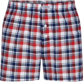 Trenýrky Pánské trenýrky 1449 červeno-modré káro M - Dárková krabička