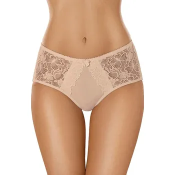 Kalhotky Bavlněné dámské kalhotky s krajkou 101 béžové XXL