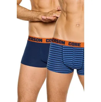 Boxerky 2 pack boxerky Naff Core modré s proužky 3XL