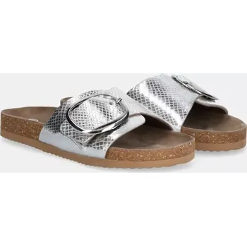 Dámské pantofle Semišové pantofle Answear.LAB dámské, stříbrná barva 29892 SLV, EUR 40