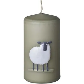 Svíčka Svíčka válec 60 x 110mm zelená - Ovečka