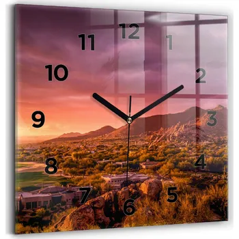 Hodiny Nástěnné hodiny Wallfluent odstíny růžové 30 cm