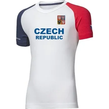 Juniorské triko pro fanoušky PROGRESS FC1 CZ JR 116/122 Bílá, Modrá, Červená