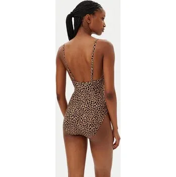 Dámské plavky MICHAEL Michael Kors Jednodílné plavky MM54115 Béžová 34